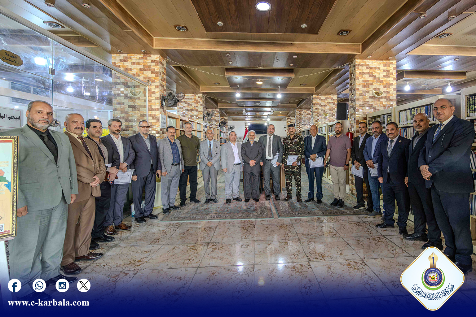 مركز كربلاء للدراسات والبحوث يقيم ورشة علمية حول إدارة حركة الحشود الراجلة في الزيارات المليونية