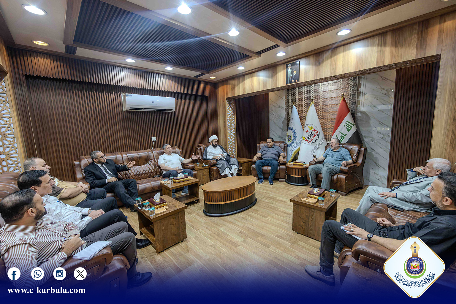 مركز كربلاء يعقد اجتماعاً تحضيرياً للمؤتمر العالمي الثالث لإحياء تراث علماء كربلاء