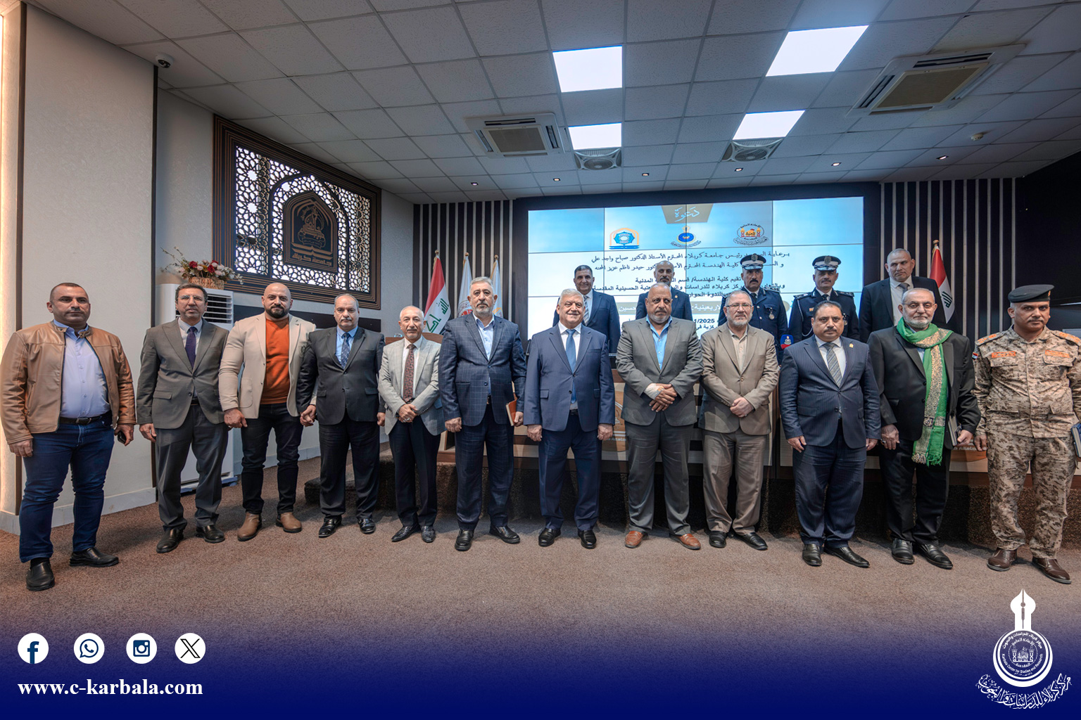 تنفيذ محاكاة مرورية متقدمة لتطوير مسارات زائري الأربعين ضمن خطة مستقبلية أعدها مركز كربلاء بالتعاون مع كلية الهندسة بجامعة كربلاء