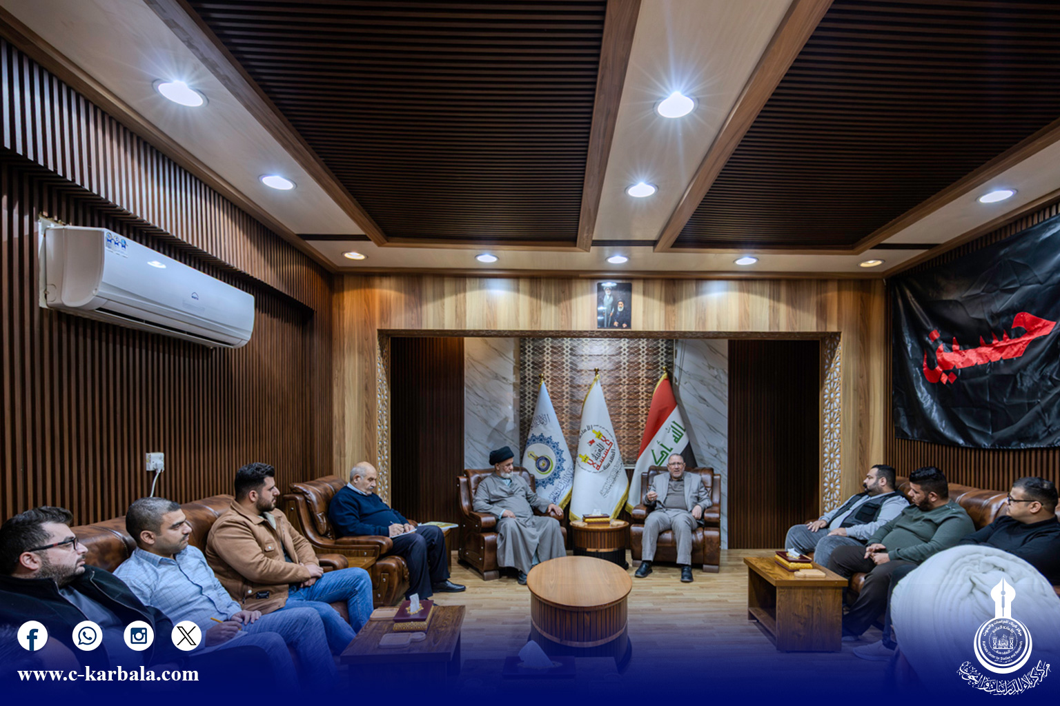 إدارة مركز كربلاء تعقد اجتماعاً تشاورياً مع شعبة العلاقات العامة في المركز