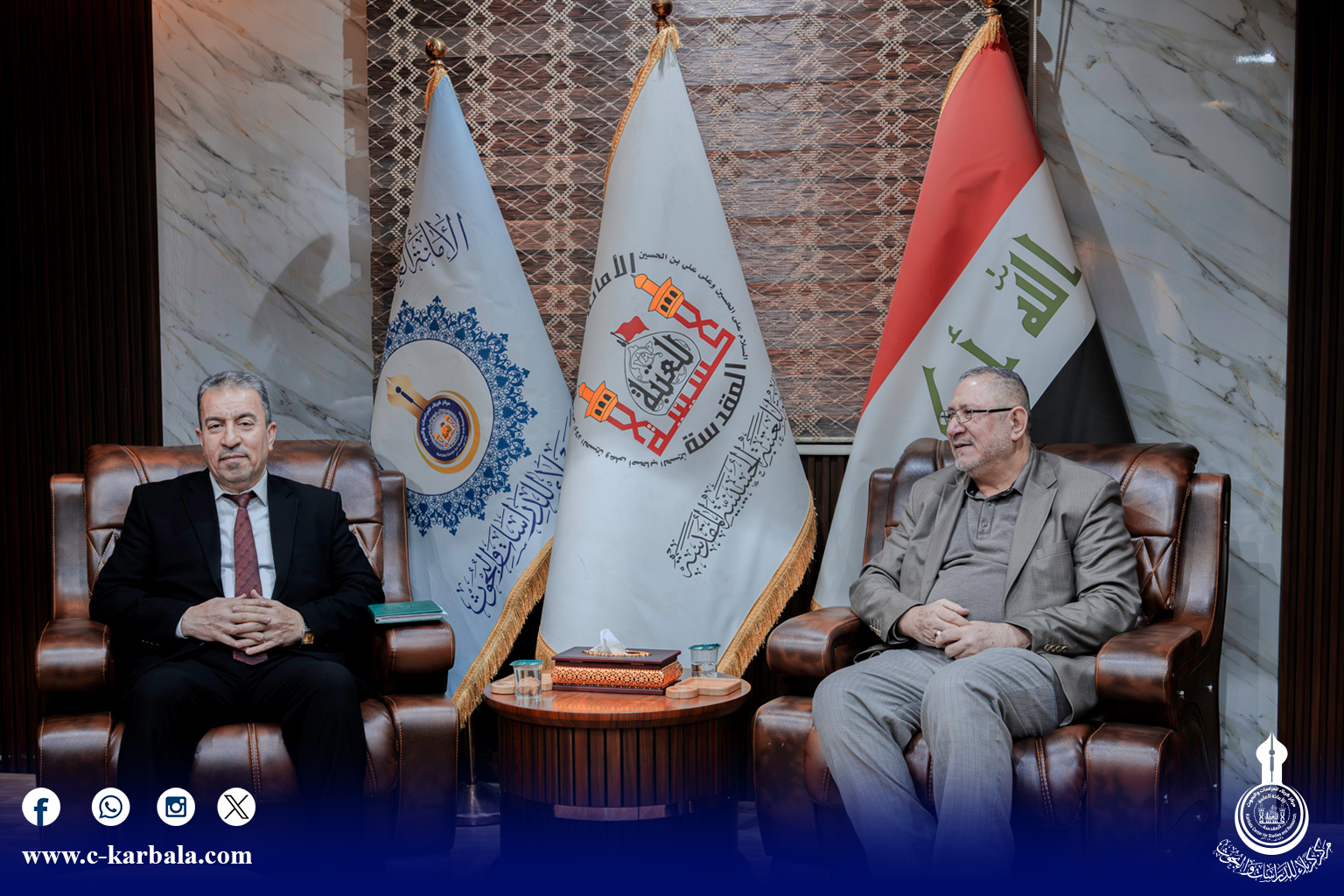 المركز يستقبل وفد من كلية التربية للعلوم الإنسانية في جامعة كربلاء