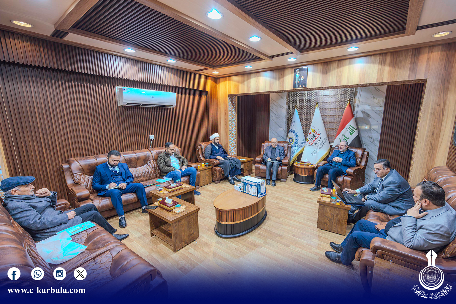 مركز كربلاء يستقبل وفد جامعة الكرخ للعلوم ويؤكد توسيع الشراكات البحثية