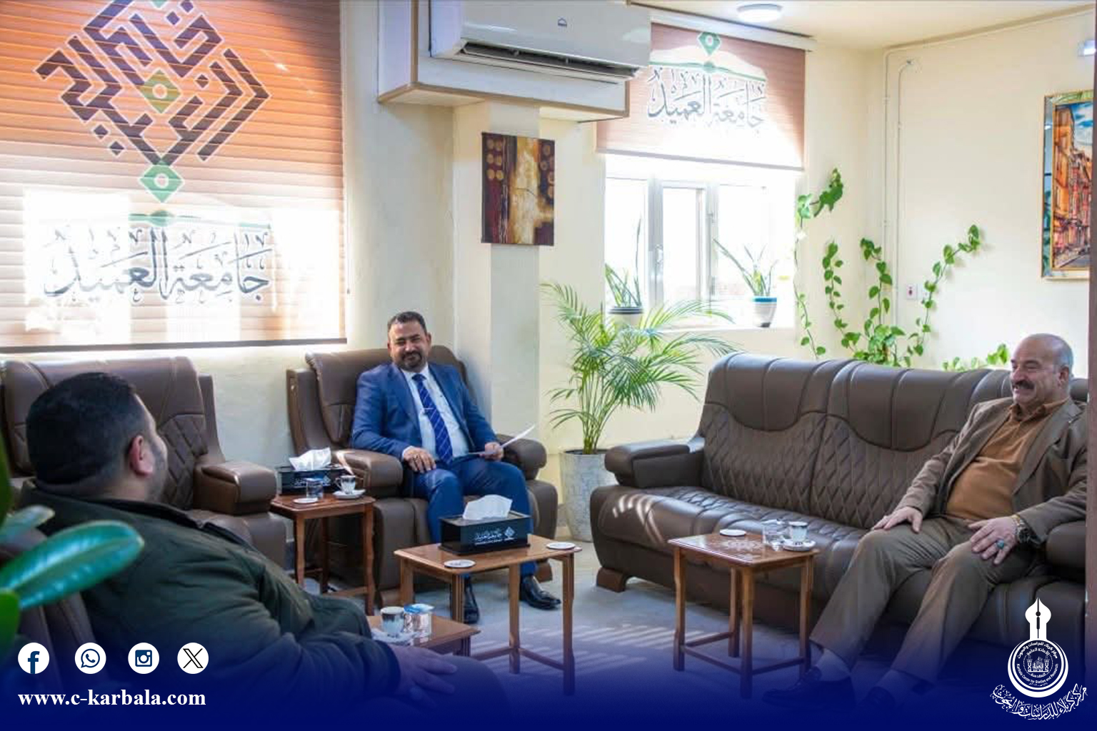 مركز كربلاء للدراسات والبحوث يزور جامعة العميد