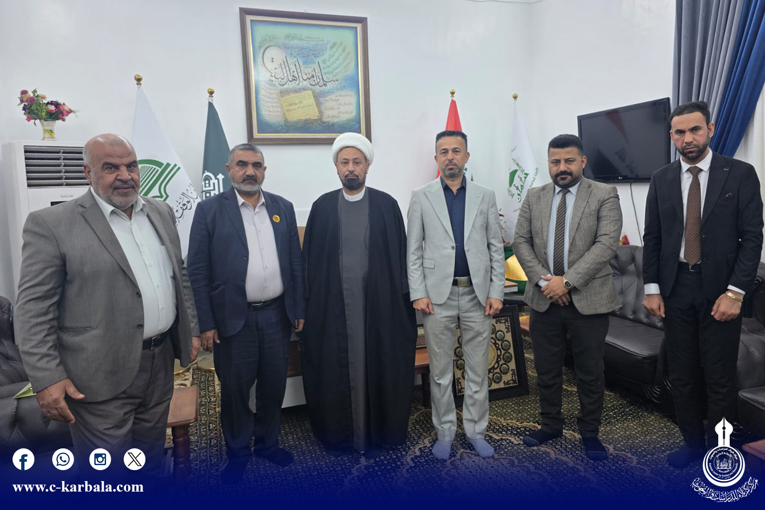 مركز كربلاء للدراسات والبحوث يفتح آفاق تعاون علمي مع أمانة مزار سلمان المحمدي