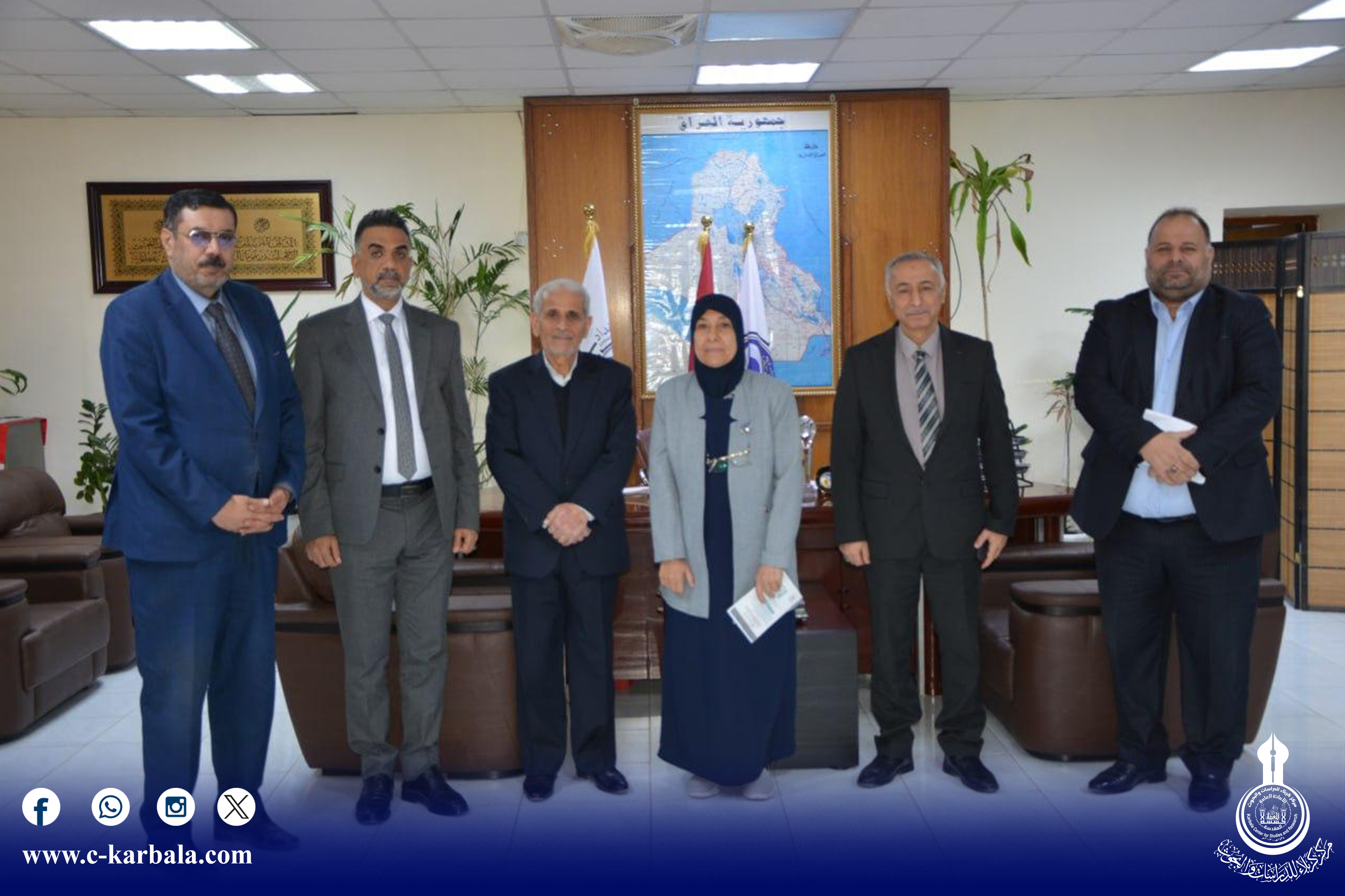 بهدف التعريف بمؤتمر الأربعين الدولي العاشر... وفد مركز كربلاء يزور كلية العلوم للبنات بجامعة بغداد